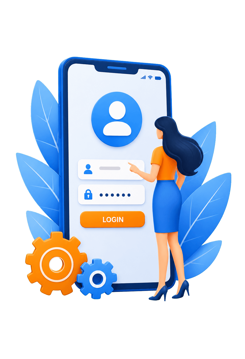 Account login illustration